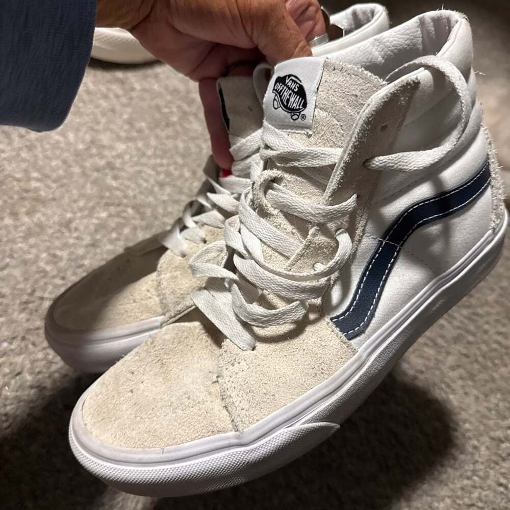 Vans Sk8-Hi Classic Sport Cream Dress suede High Top 6